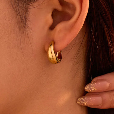 On Repeat Gold Huggies