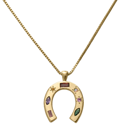 Lucky You Horse Shoe Necklace