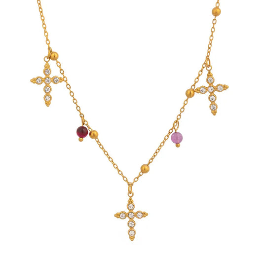 Mary Cross Necklace