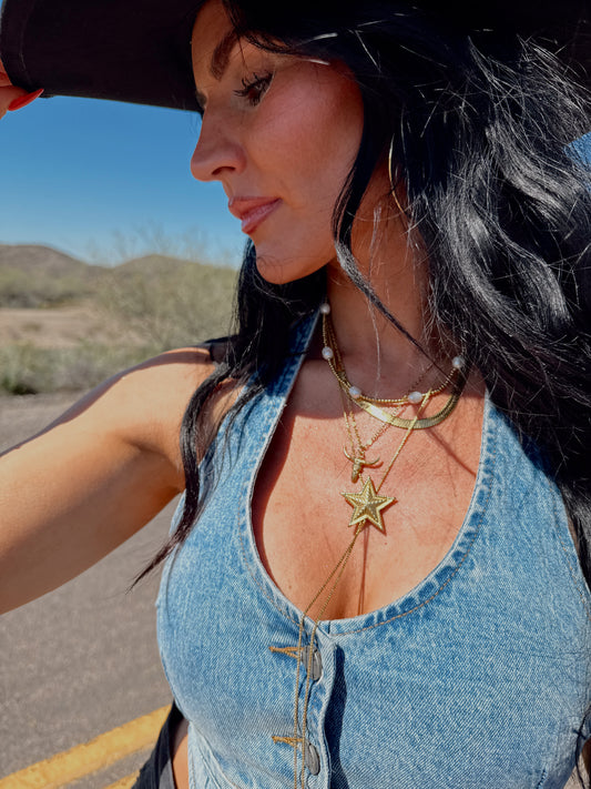 Sabrina Star Bolo Necklace