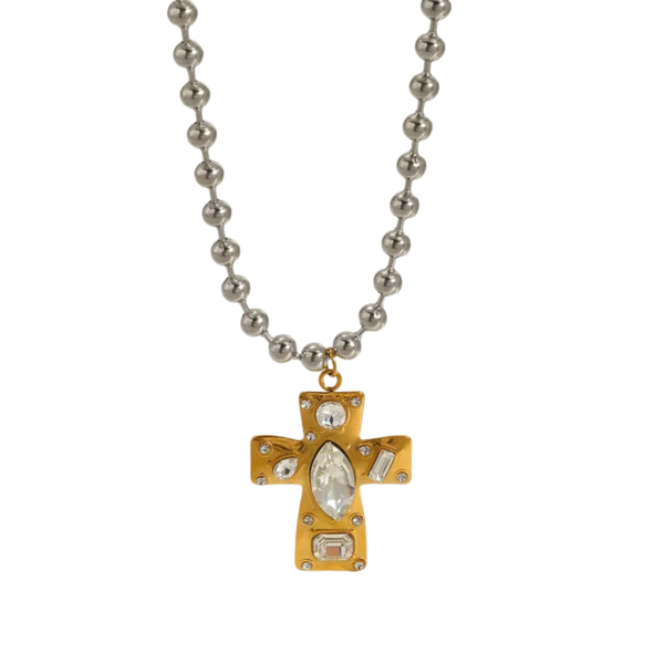 Sutton Statement Cross Necklace