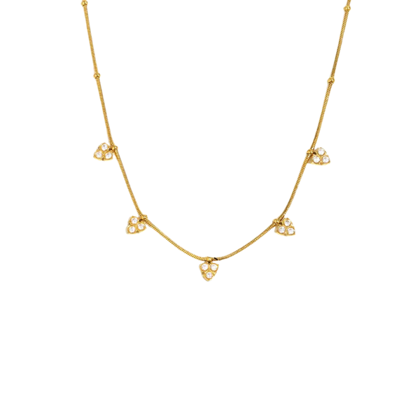 Lacie White Stone Necklace