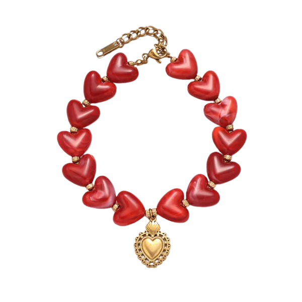 Scarlett Heart Statement Bracelet