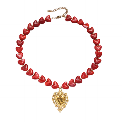 Scarlett Heart Statement Necklace