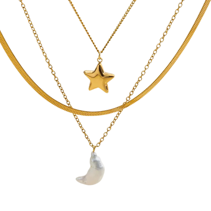 Luna Layers Pre-Stacked Necklace
