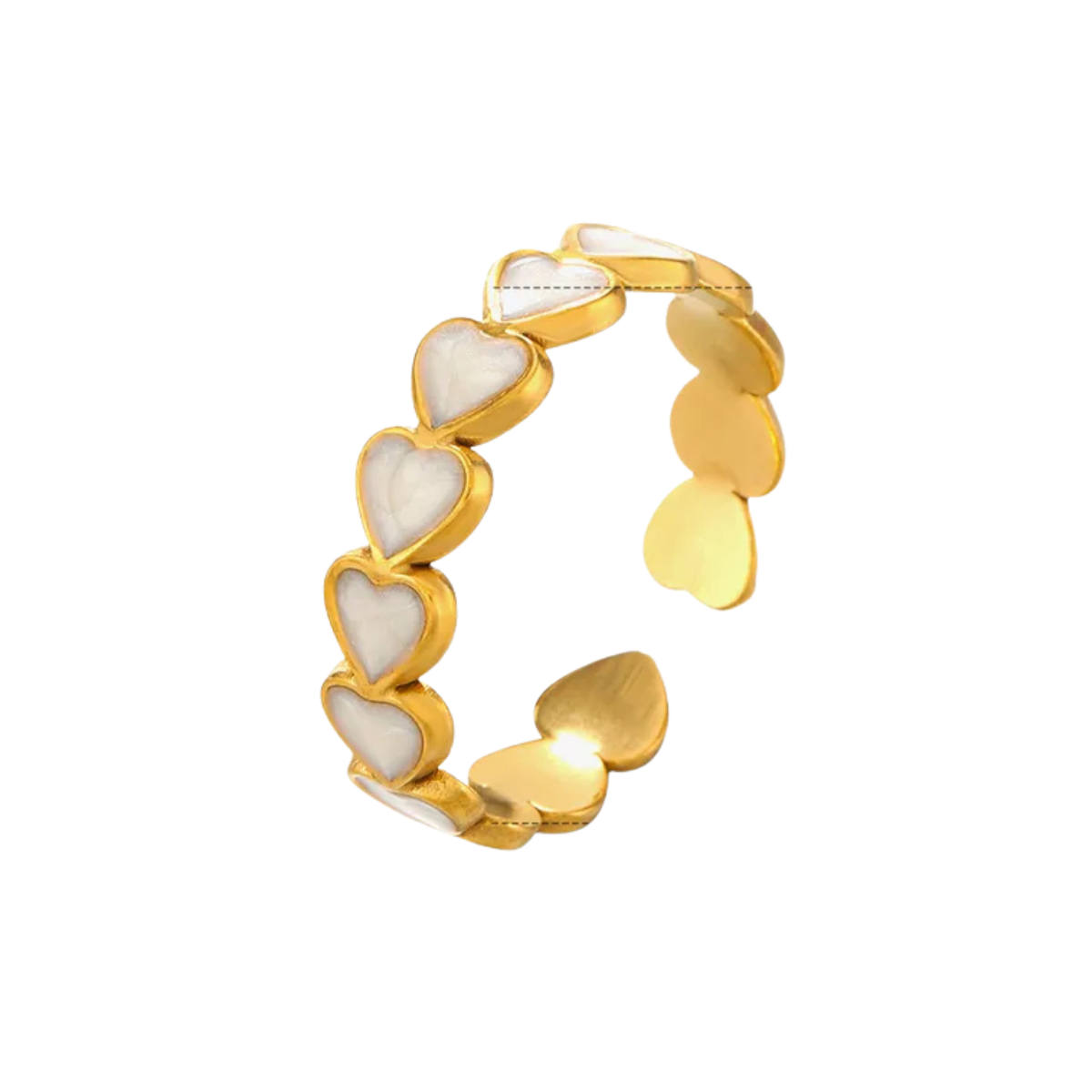 Romi Pearl Heart Ring