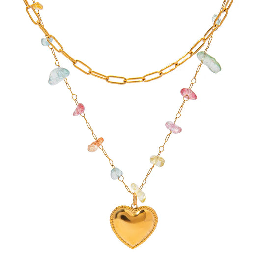 PRE-Stacked Pastel Love Necklace