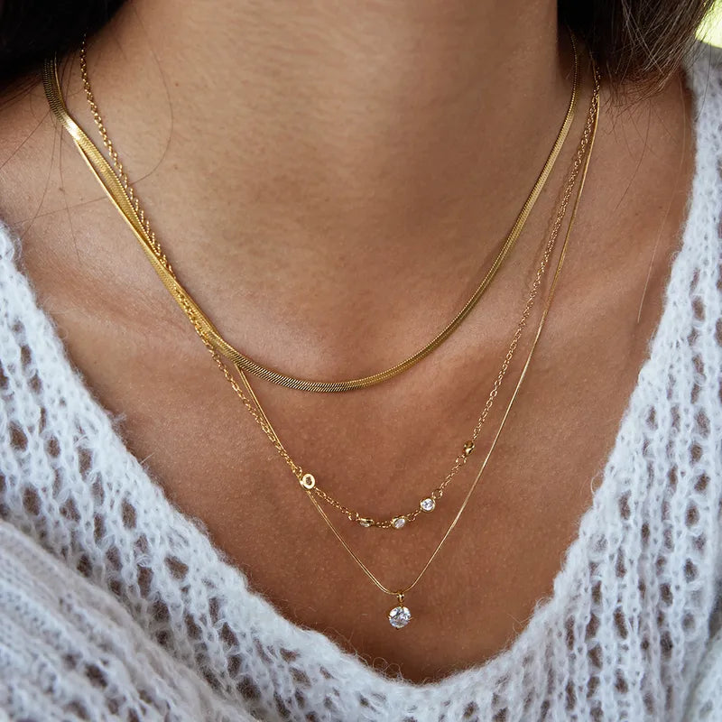Hallie Triple Layer Necklace