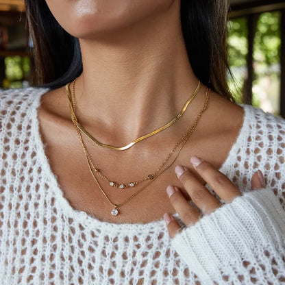 Hallie Triple Layer Necklace