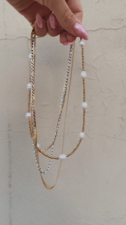 Sunkissed Drifter Pearl Necklace
