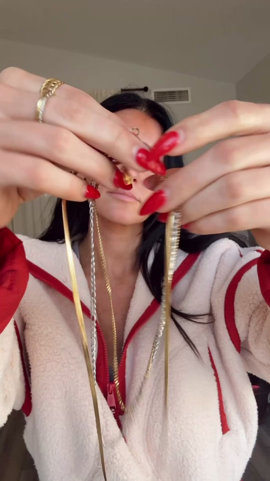 Mixed Aura Necklace Stack