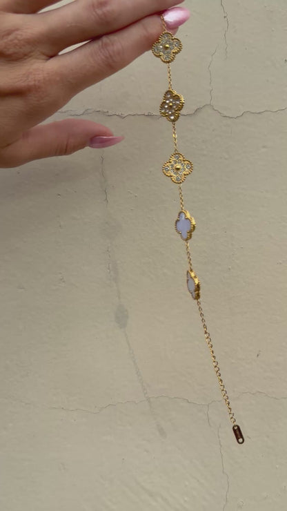 Diamond Clover Bracelet