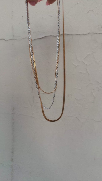 Mixed Aura Necklace Stack